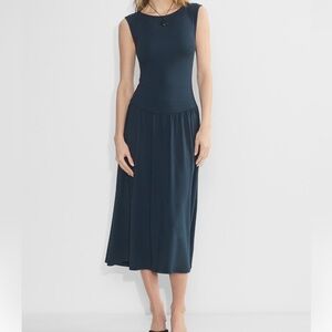 ARITZIA Goodlux Bloomsbury Maxi Dress in Dark Night Navy